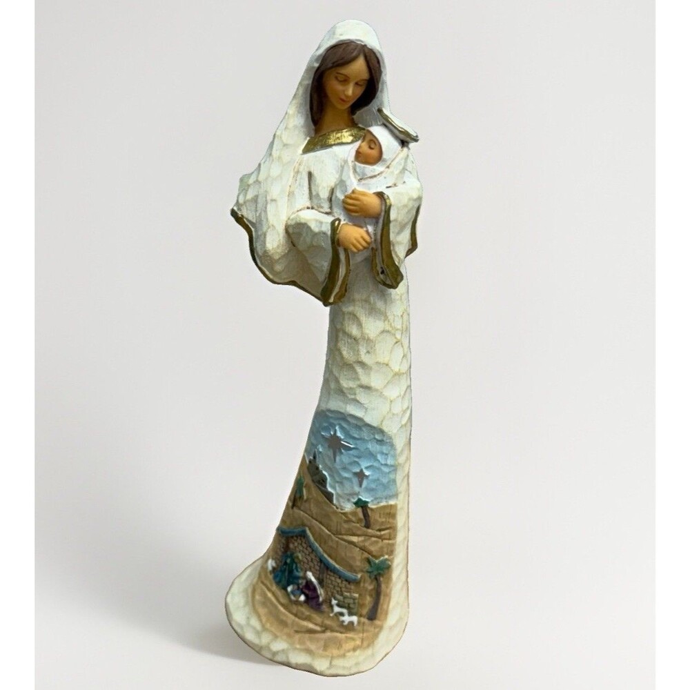 Thomas Kinkade Hawthorne Village Loving Mary & Baby Jesus Elegant Blessings 2009
